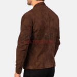 Men's Charcoal Mocha brown Biker Jacket