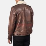 Men's Furton Brown Biker Jacket