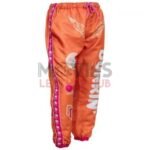 Duckin donuts orange track suit front trouser back