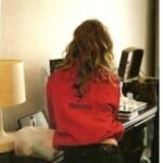 Lana del Rey Ferrari Women's Red and Black Jacket with 30% OFF