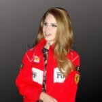 Lana del Rey Ferrari Women's Red and Black dashing-Jacket - moviesleatherhub