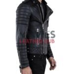Real Lambskin Leather Moto Jacket: Embrace Urban Edge