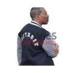 Axel Foley Beverly Hills 2024 Cop Grey Varsity Jacket