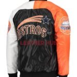 Navy/Orange Houston Astros Varsity Satin Tri-Color Jacket