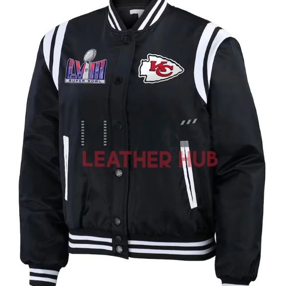 Super Bowl LVIII Champions Kansas City Chiefs Varsity Bomber Jacket