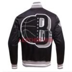Brooklyn Nets Mashup Classic Rib Satin Jacket