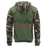 Men’s Army Camo Zip-Up Sherpa Hoodie Fleece Jacket