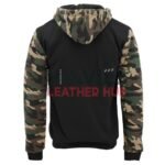Men’s Army Camo Zip-Up Sherpa Hoodie Fleece Jacket