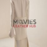 Mohair-Collar Double-Breasted Wool-Melton Coat