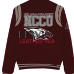 NCCU Maroon Varsity Bomber Jacket