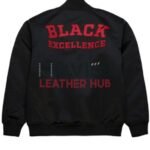 49ers Black Excellence Satin Varsity Jacket