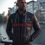 Andrew Tate Black Puffer Leather Jacket