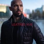 Andrew Tate Black Puffer Leather Jacket