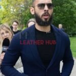 Andrew Tate Blue Wool Blazer Jacket