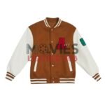 Forever 21 Brown Varsity Jacket Letter A