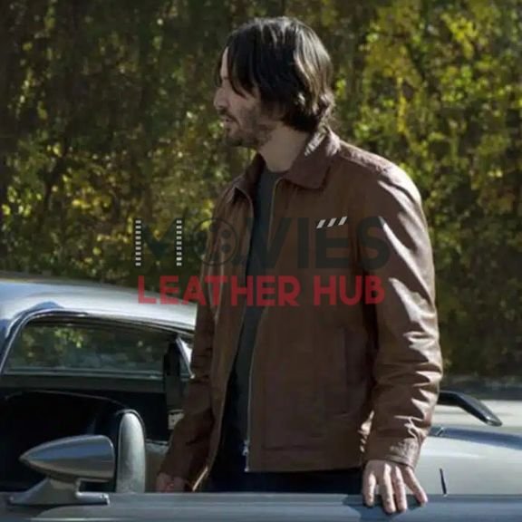 John Wick Keanu Reeves Brown Leather Jacket