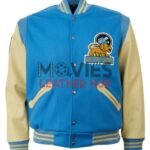 1952 Detroit Lions Varsity Blue and Cream Jacket