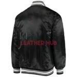 Black NFL Team Detroit Lions Satin Jacket