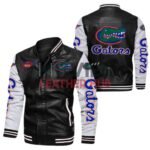 Black White Florida Gators Leather Jacket