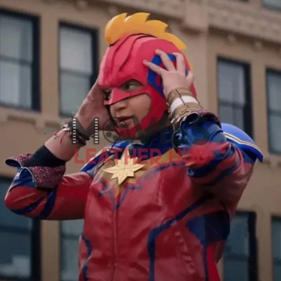Ms. Marvel TV Show Iman Vellani Leather Jacket