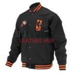 Phoenix Suns Logoman Shadow Black Varsity Jacket