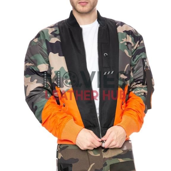 The Penguin Rhenzy Feliz Camo Bomber Jacket