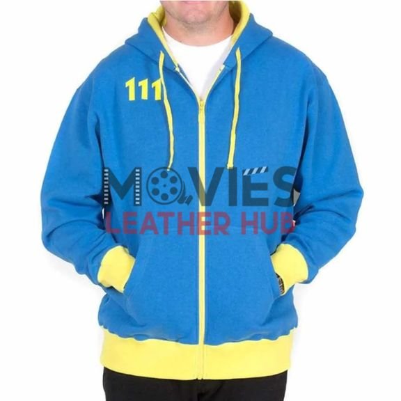 Vault 111 Fallout 4 Blue Hoodie