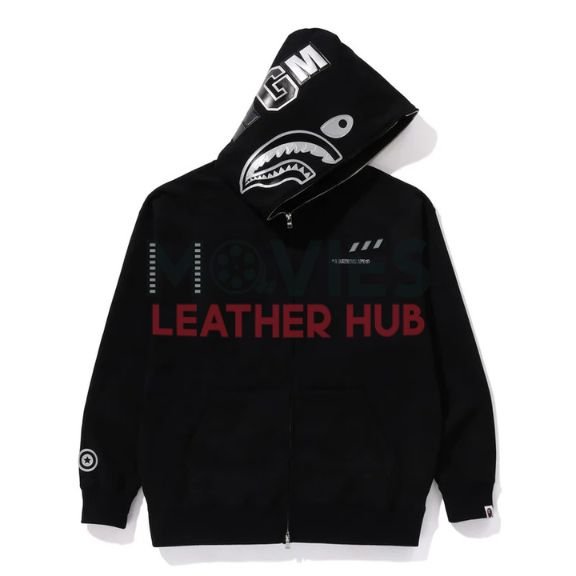 Bape Ink Camo Shark Zip Hoodie