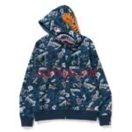Bape Japanese Tattoo Camo Shark Full Zip Hoodie