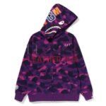 BAPE Color Camo Shark Zip Hoodie Junior
