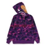 BAPE Color Camo Shark Zip Hoodie Junior