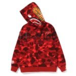 BAPE Color Camo Shark Zip Hoodie Junior
