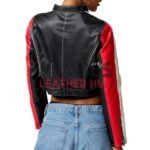 Adéla Jergová Pop Star Academy Leather Jacket