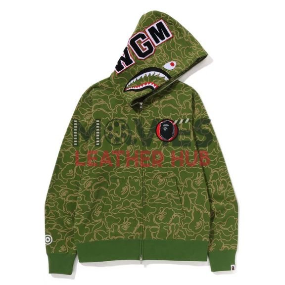 BAPE 30th Anniversary Line Camo Shark Full Zip Hoodie