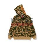 BAPE x KIDSUPER Camo Shark Full Zip Hoodie