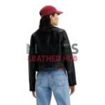 Belted Crop Moto Jacket