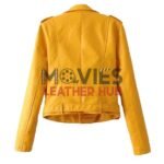 Better Than Us Paulina Andreeva Yellow Leather Jacket
