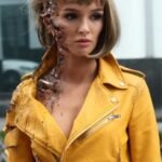 Better Than Us Paulina Andreeva Yellow Leather Jacket