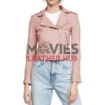 Big Sky Season 3 Katheryn Winnick Biker Pink Leather Jacket
