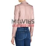 Big Sky Season 3 Katheryn Winnick Biker Pink Leather Jacket