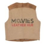 John Wayne The Cowboys Brown Leather Vest