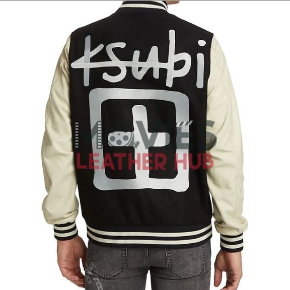 Ksubi King Varsity Black and Cream Jacket