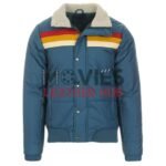 Men’s Bomber 1970s Ski Jacket with Fur Collar