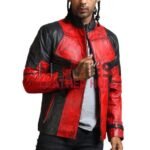 Ryan Reynolds Red and Black Deadpool Jacket