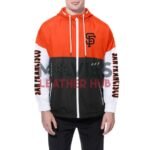 San Francisco Giants Color Block Black/Orange Hoodie Windbreaker