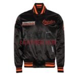 Baltimore Orioles Turn It Up M Classic Rib Black Satin Jacket