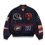 Chicago Bears Pennant Navy Varsity Wool Jacket