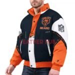 Chicago Bears Pro Player Tape Full-Zip Hoodie Jacket