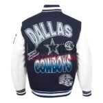 Dallas Cowboys Turn It Up Classic Rib Varsity Jacket