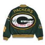 Green Bay Packers Pennant Green Varsity Wool Jacket